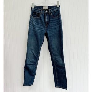 Everlane The Cheeky High Rise Straight Leg Jeans Denim
